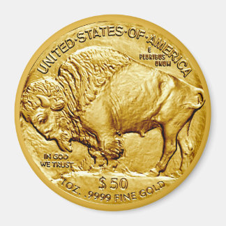 50 Dollar US Buffalo Guldstycke Magnet