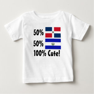 50% dominikan 50% gulliga Salvadorian 100% Tee Shirt