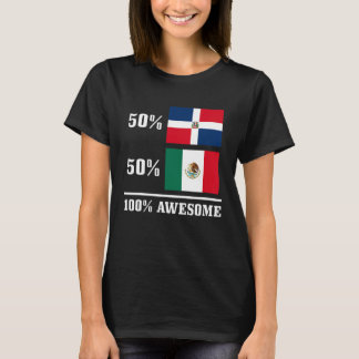 50 Dominikanska republiken 50 Mexikanska Flagga Pr T Shirt