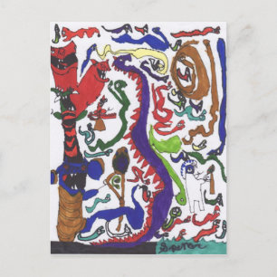 50 dragon vykort