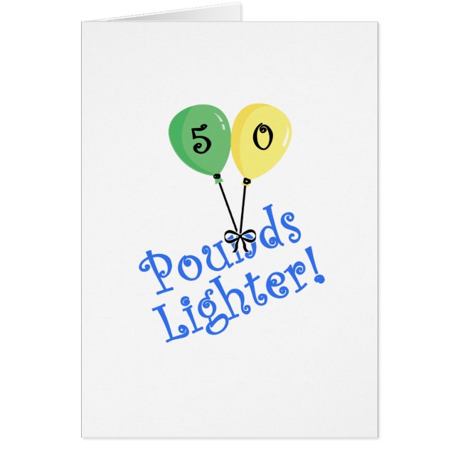 50 dunkar tändare hälsningskort (Framsidan)