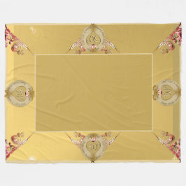 50:e/1:a Golden Ochre Fleece Blanket