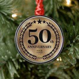 50:e affärsdagen Guld jul Julgransprydnad Metall