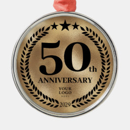 50:e affärsdagen Guld jul Julgransprydnad Metall