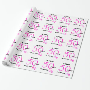 50:e året Papper för inkapsling av gåva Presentpapper