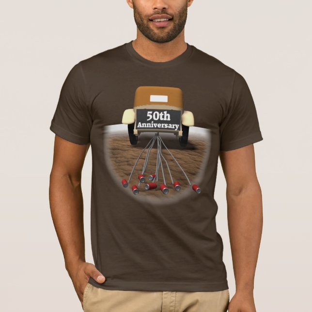 50:e årsdagen av Bröllop Tee Shirt (Framsida)