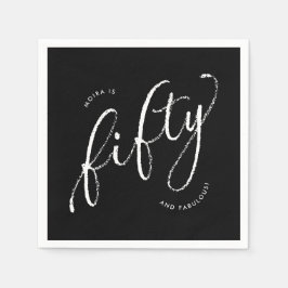50:e årsdagen av dagens moderna svarta pappersservett