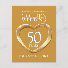 50:e årsdagen av Golden Bröllop-årsjubileet - val Tilläggskort