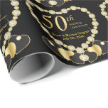 *50:e årsdagen av Golden Bröllop | DIY Namn & Date Presentpapper<br><div class="desc">50:e redot på Golden Bröllop-årsdagen för att du ska kunna anpassa dig. NOTE: FÖRÄNDRA ENDAST MALLAREALERNA SOM BEHÖVS! 😀 Vid behov kan du ta bort texten och börja lägga till spelar ingen roll text och typsnitt på nytt. 📌 Om du behöver anpassa ytterligare klickar du på knappen "Klicka för att...</div>