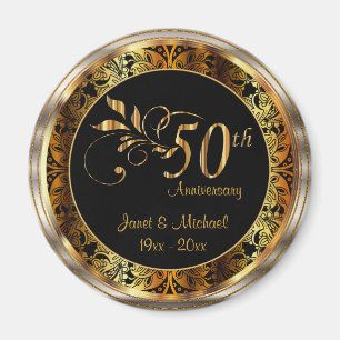 50:e årsdagen av Golden Bröllop Magnet