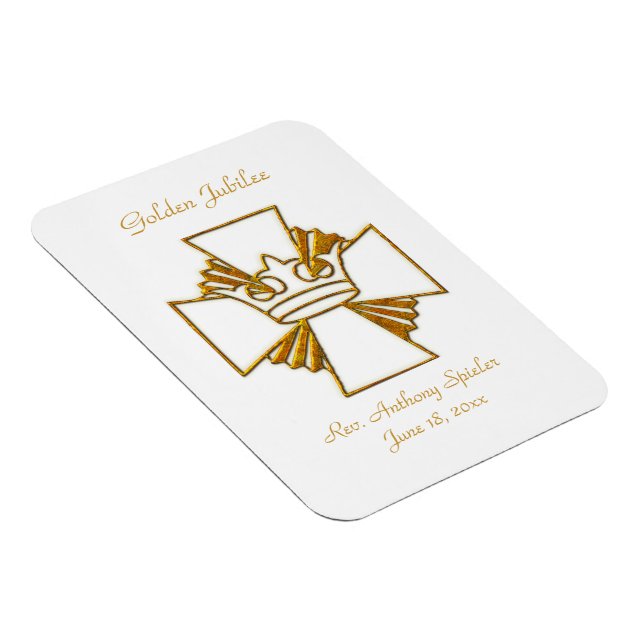 50:e årsdagen av Golden Jubilee Priest Ordination Magnet (Högersidan)