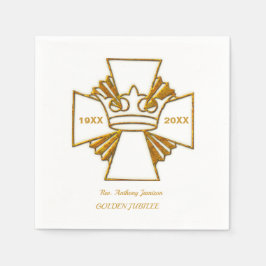 50:e årsdagen av Golden Jubilee Priest Ordination Pappersservett
