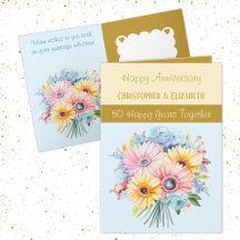 50:e årsdagen av Guld blommor blått