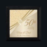 50:e årsdagen av Guldets diamanter Minnesask<br><div class="desc">50:e redot för designen av nyckelrutan för Guld-diamant, för att du ska kunna anpassa den. Den här designen fungerar bra för andra evenemang och tillfälle som födelsedag, bröllop, förlovning, studenten, pension etc.genom att helt enkelt ändra texten. 😊 Denna produkt är 100 % Anpassade. Grafik och/eller text kan läggas till, tas...</div>