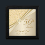 50:e årsdagen av Guldets diamanter Minnesask<br><div class="desc">50:e redot för designen av nyckelrutan för Guld-diamant, för att du ska kunna anpassa den. Den här designen fungerar bra för andra evenemang och tillfälle som födelsedag, bröllop, förlovning, studenten, pension etc.genom att helt enkelt ändra texten. 😊 Denna produkt är 100 % Anpassade. Grafik och/eller text kan läggas till, tas...</div>