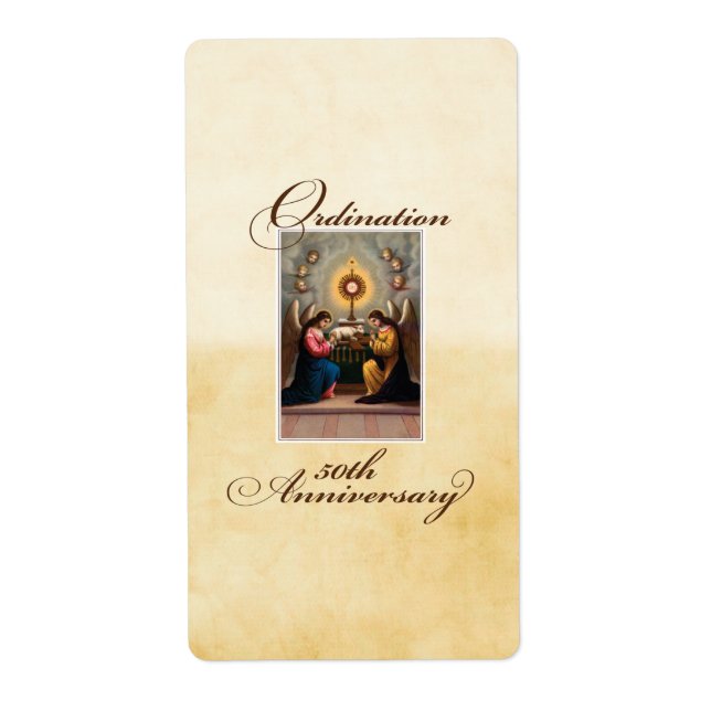 50:e årsdagen för Änglar vid Altar Fraktsedel (Framsidan)