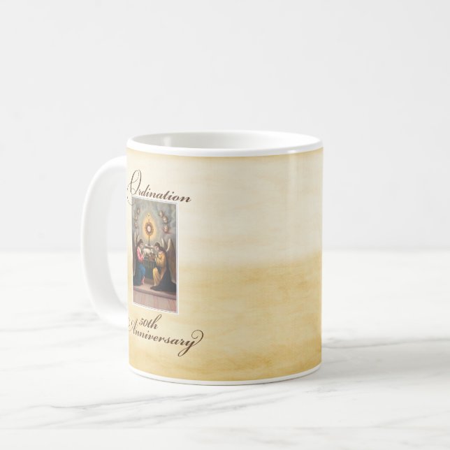 50:e årsdagen för Änglar vid Altar Kaffemugg (Framsida vänster)