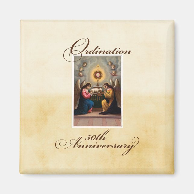 50:e årsdagen för Änglar vid Altar Magnet (Framsidan)