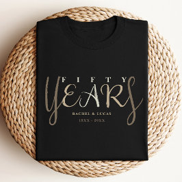 50:e årsdagen för Svarta Bröllop i Guld T Shirt