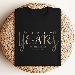 50:e årsdagen för Svarta Bröllop i Guld T Shirt