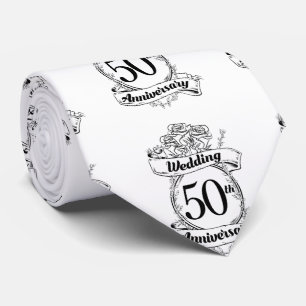 50:e årsdagen Guld Bröllop Ro Slips