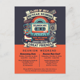 50:e återföreningen i gymnasiet Retro Throwback Vykort