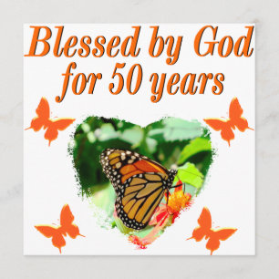 50:E BIRTDAG BUTTERFLY KORT