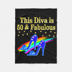 50:E BIRTHDAY FABULÖS DIVA-KONSTRUKTION FLEECEFILT