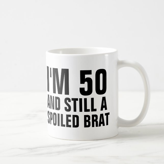 50:E BIRTHDAY FUNNY KAFFE KOPPAR, BRAT KAFFEMUGG (Höger)