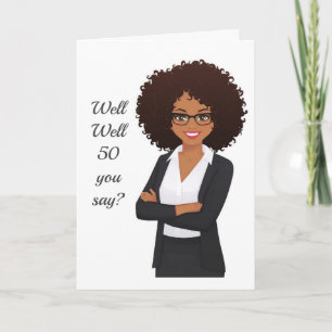 *50:e* BIRTHDAY HUMOR FRIEND ELLER FAMILY Card Kort