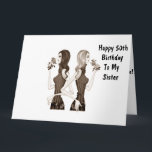 **50:e** BIRTHDAY ÖNSKEMÅL TILL MIN **SISTER** Kort<br><div class="desc">Om du har det lätt att vara systrar med din syster... ..låt henne veta i dag genom att skicka henne det här Roligten födelsedagskort till HER ***50 BIRTHDAY*** eller ändra ålder om du behöver för att vara säker!!!!!!!!</div>