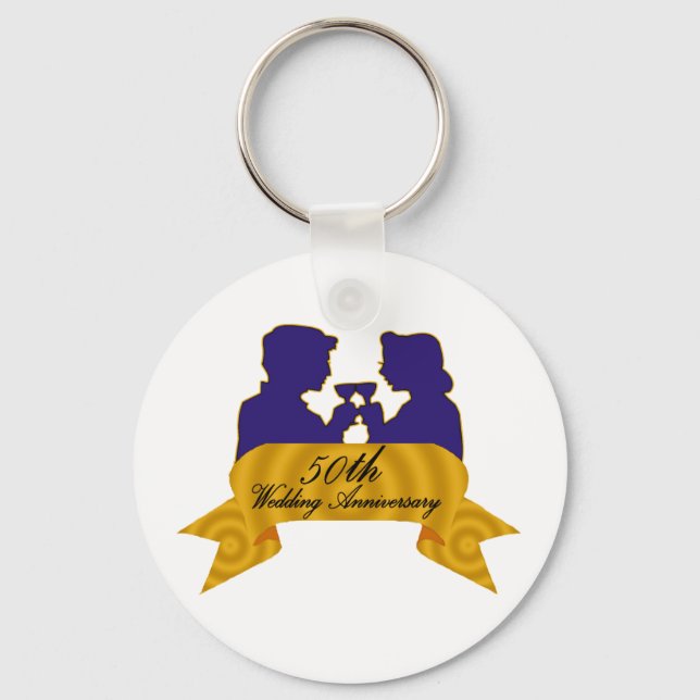50:e bröllop-årsdagen 2:e nyckelring (Framsida)