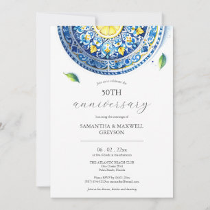 50:e Bröllop-årsdagen av inbjudan Alfresco