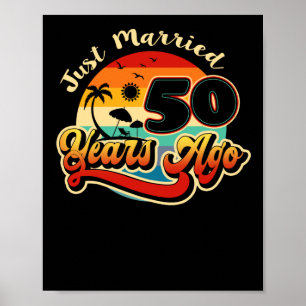 50:e Bröllop-årsdagen av kryssning, gift 50 år Poster