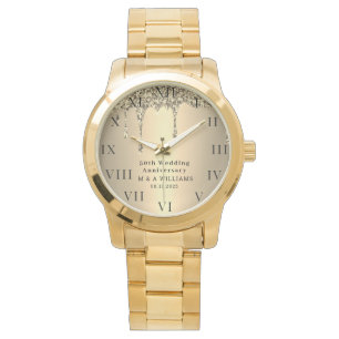 50:e Bröllop-årsdagen Den moderna Eleganten femtio Armbandsur