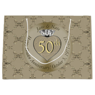 50:e Bröllop-årsdagen Diamond Heart Butterfly