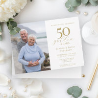 50:e Bröllop-årsdagen Elegant 50 Guld foto