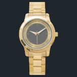 50:e bröllop-årsdagen för grått och metalliskt sil armbandsur<br><div class="desc">Metallic silver grått struktur-bild med mörk grått-bakgrund,  anpassade för 50:e bröllop-årsdagen. Hjärtsdiamanter i vitt och guld används som dekortecken i bilder. Perfektens gåva till ett pars årsdag i firande guld bröllop.</div>