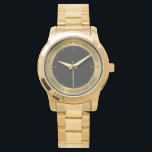 50:e bröllop-årsdagen för grått och metalliskt sil armbandsur<br><div class="desc">Metallic silver grått struktur-bild med mörk grått-bakgrund, anpassade för 50:e bröllop-årsdagen. Hjärtsdiamanter i vitt och guld används som dekortecken i bilder. Perfektens gåva till ett pars årsdag i firande guld bröllop.</div>