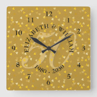 50:e Bröllop-årsdagen för Guld Hearts Confetti