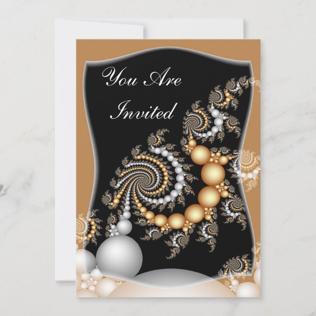 50:e Bröllop-årsdagen för inbjudan (Framsida)