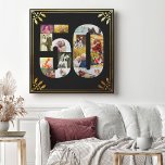 50:e Bröllop-årsdagen Foto Black Guld Art Deco Canvastryck<br><div class="desc">Skapa din egen unika Photo Collage Canvas på 50:e Bröllop-årsdagen med några av dina favoritfoton från de senaste 50 åren. Den här elegantens svarta och guld-design har ett 50-formade fotokollage med en konst deco stil ram. Fotokollaget har kvadrat, liggande och porträtt bilder, för ge finns många placeringsalternativ. Den här designen...</div>