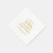 50:e Bröllop-årsdagen Guld Typografi
