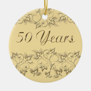 50:e Bröllop-årsdagen Keepsaké Ornament