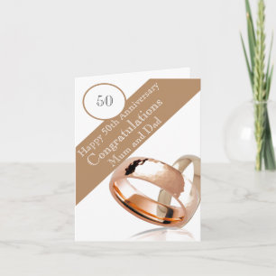50:e Bröllop-årsdagen Kort