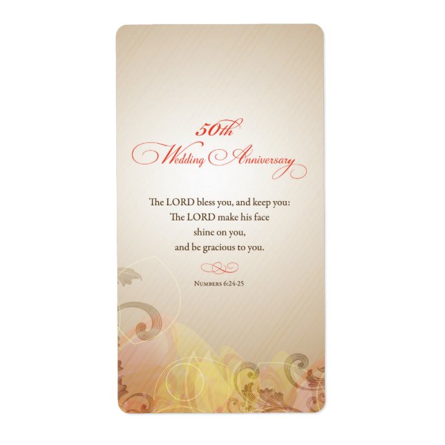 50:e Bröllop-årsdagen, Lord Bless & Behålla Fraktsedel (Framsidan)