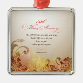 50:e Bröllop-årsdagen, Lord Bless & Behålla Julgransprydnad Metall