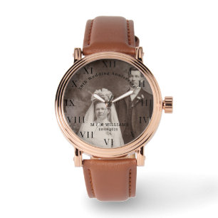 50:e Bröllop-årsdagen Modern Elegant-foto Armbandsur