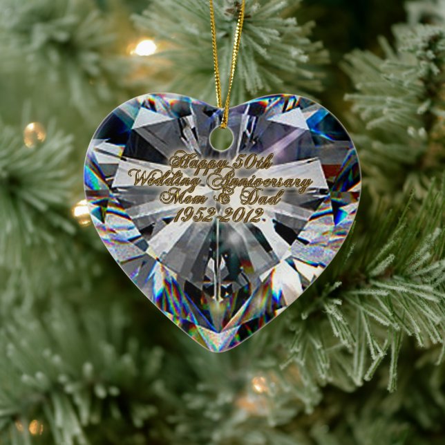 50:e Bröllop-årsdagen Ornament (Träd)