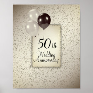 50:e Bröllop-årsdagen Poster